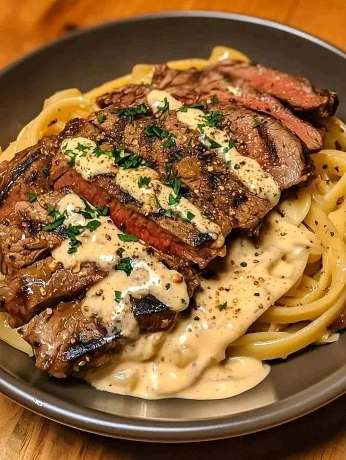 Creamy Cajun Steak Alfredo recipe