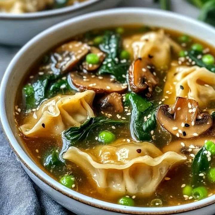 potsticker-soup-with-mushrooms