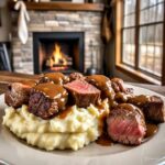 Seared Steak Bites with Brown Gravy & Mashed Potatoes (35-Min Meal!)