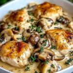 Creamy Garlic Mushroom Chicken Skillet