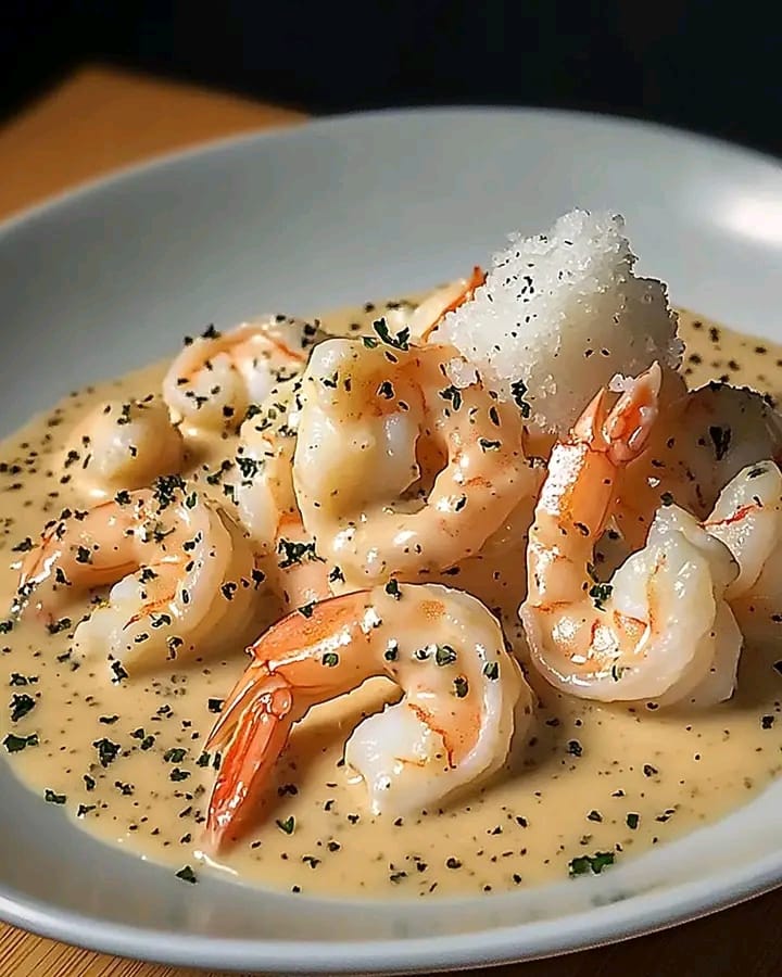 Creamy Garlic Shrimp with Veggies