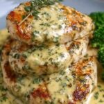 Chicken in Boursin Sauce with Garlic and Fine Herbs