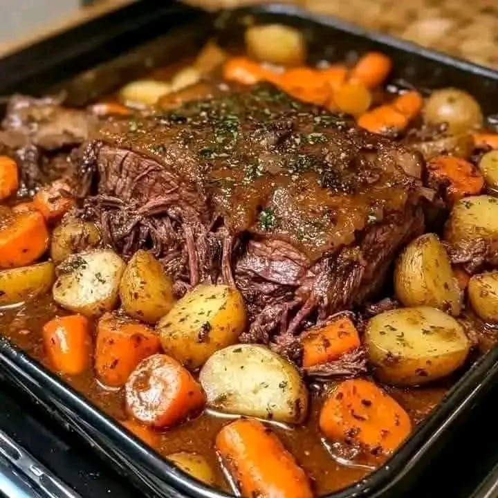 Pot Roast with Carrots & Potatoes