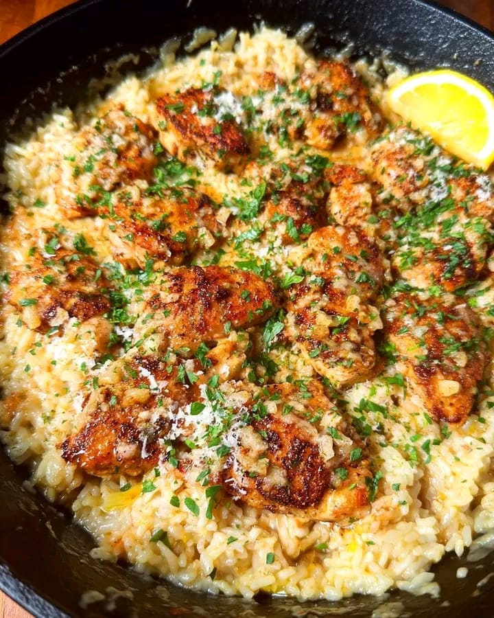 Garlic Parmesan Chicken & Rice