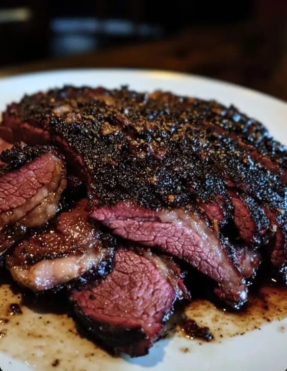 Texas-Style Coffee Crusted Smoked Brisket
