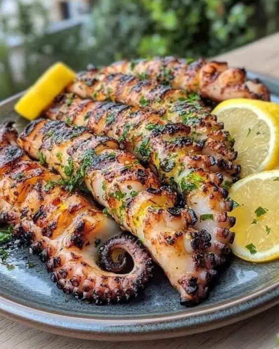 Grilled Lemon Herb Octopus