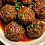 Juicy Mince Meatballs in Tomato Herb Sauce