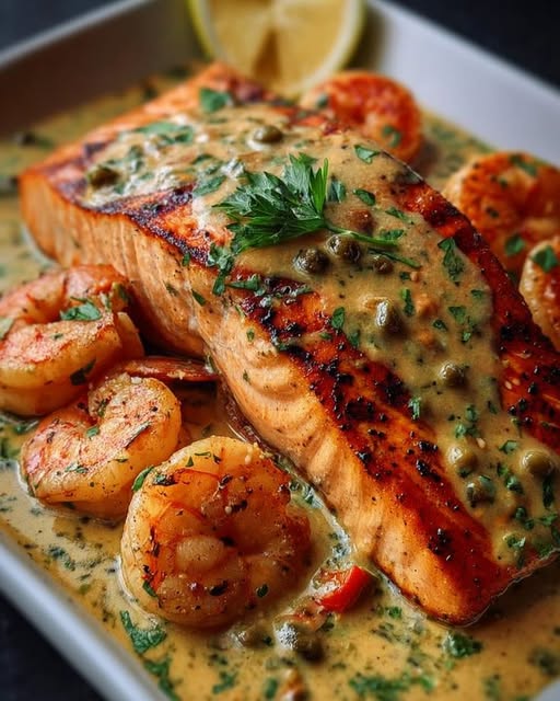 Cajun Salmon & Shrimp