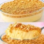 Creamy Custard Crumble Dessert