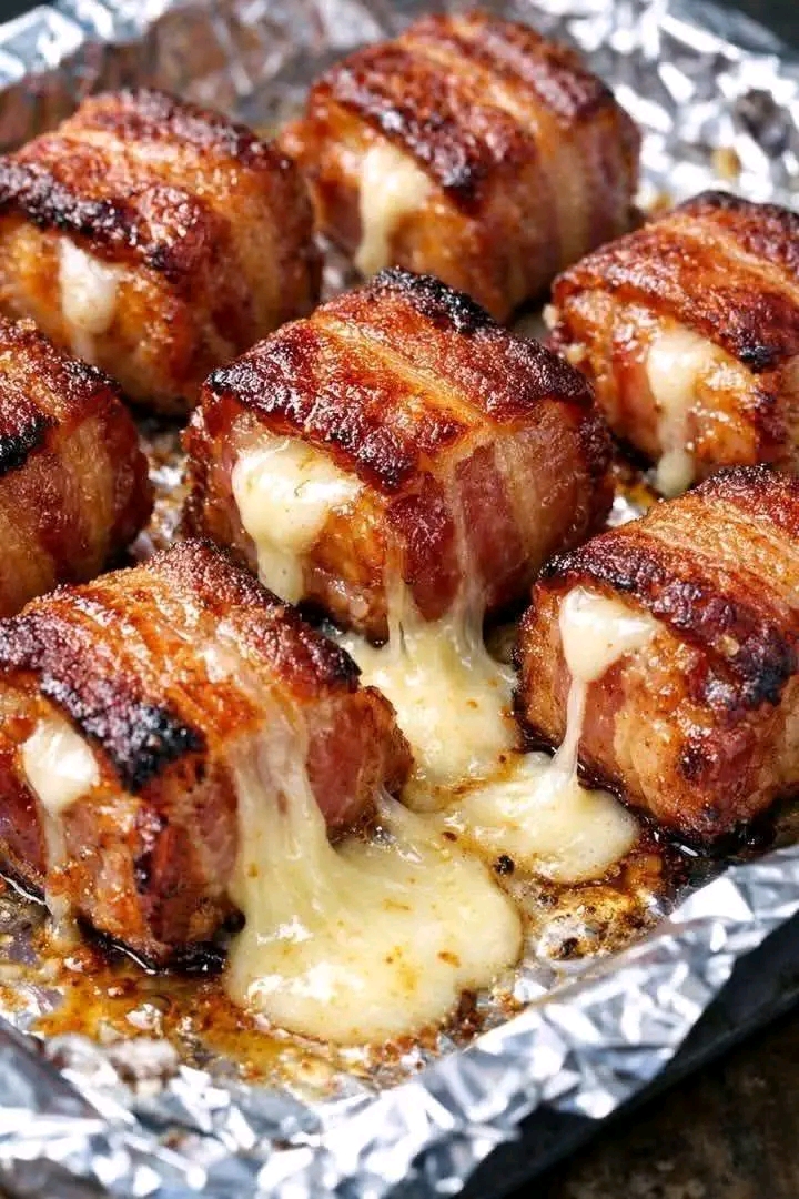 Bacon-Wrapped Cheese Bites