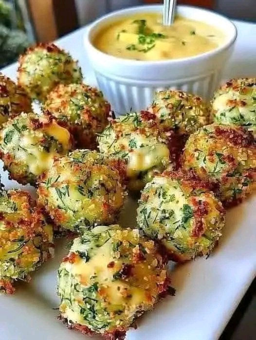 Crispy Broccoli Cheese Balls Recipe (Baked!) | Best Party Appetizer