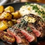 Garlic Butter Steak & Herb Potatoes Recipe | Best 20-Minute Dinner